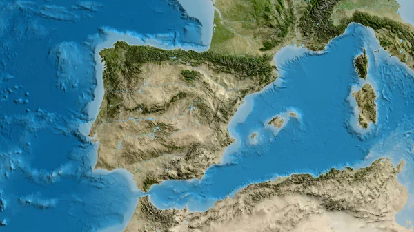 Primer Plano Mapa Centrado España —  Fotos de Stock