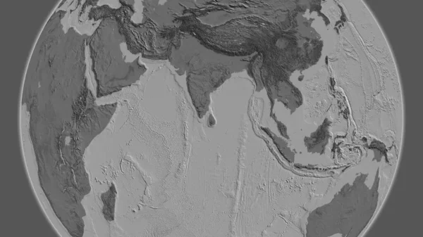 Bilevel Mapa Centrado Área Bairro Sri Lanka — Fotografia de Stock