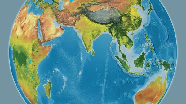 Топографічна Карта Зосереджена Районі Шрі Ланки — стокове фото