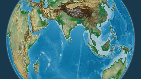 지도는 스리랑카의 지역에 집중되어 — 스톡 사진