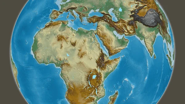 Reliéfní Mapa Zaměřená Oblast Súdánu — Stock fotografie