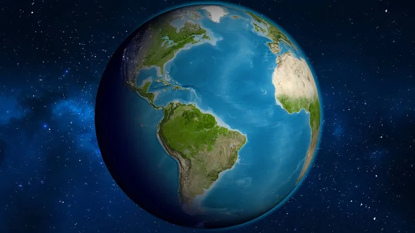 Surinam Merkezli Uydu Küresel Haritası — Stok fotoğraf