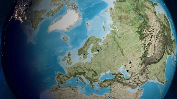 Спутниковая Карта Швеции — стоковое фото