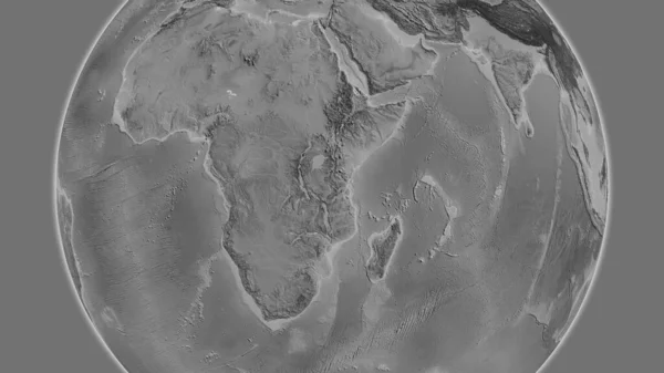 레이시 지도는 탄자니아의 지역을 중심으로 제작되었다 — 스톡 사진