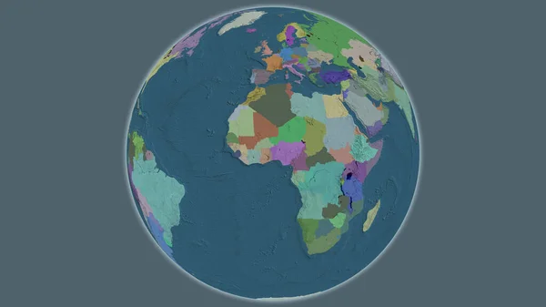 Административная Карта Земного Шара — стоковое фото