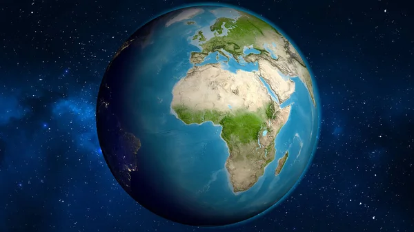 Togo Odaklanmış Uydu Küre Haritası — Stok fotoğraf