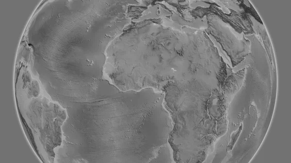 지도는 토고의 지역을 중심으로 하였다 — 스톡 사진