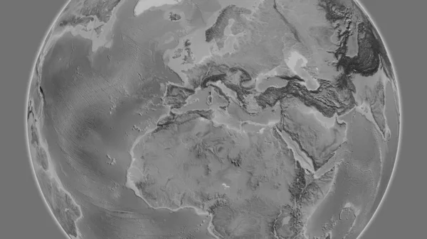 라이스 지도는 튀니지의 지역을 중심으로 하였다 — 스톡 사진
