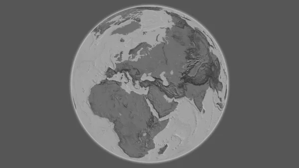 Dwupoziomowa Mapa Globu Skupiona Turkiye — Zdjęcie stockowe