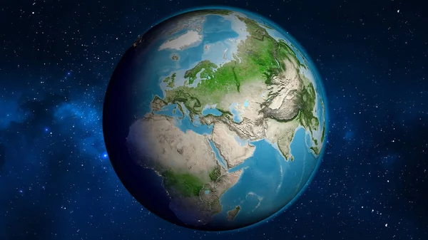Carte Globe Satellite Centrée Sur Turkiye — Photo
