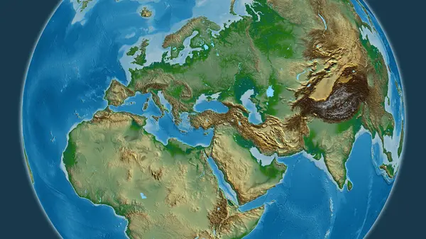 지도는 지역을 중심으로 — 스톡 사진