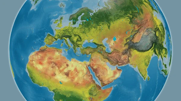 Topografická Mapa Zaměřená Okolí Turkiye — Stock fotografie