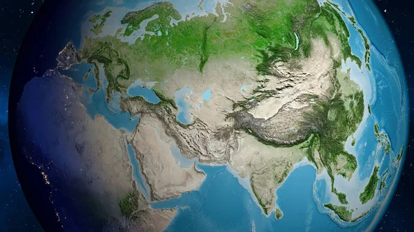 Mapy Satelitarne Yahoo Turkmenistan — Zdjęcie stockowe