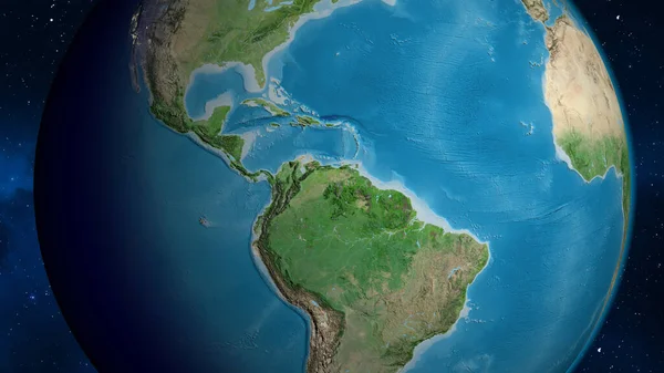 Satellite Map Centered Venezuela Neighborhood Area — Stock Photo, Image