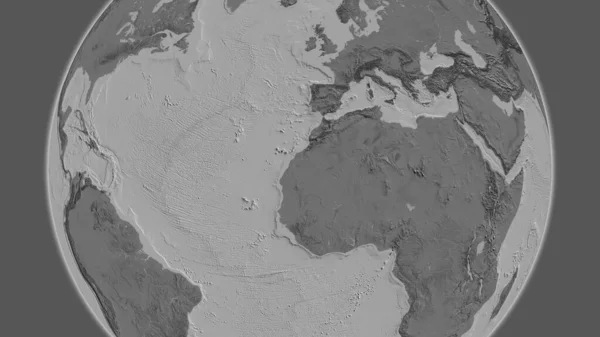 지도는 사하라 지역을 중심으로 — 스톡 사진