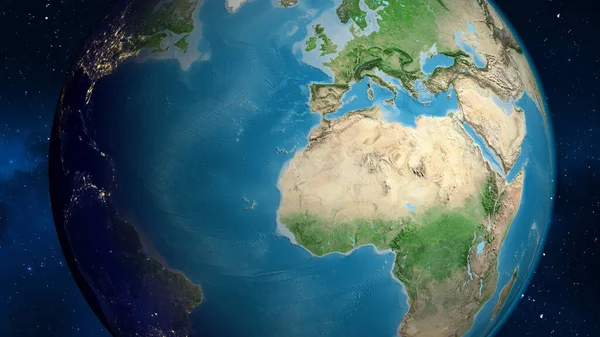 Satellietkaart Gecentreerd Het Westelijke Sahara Buurtgebied — Stockfoto