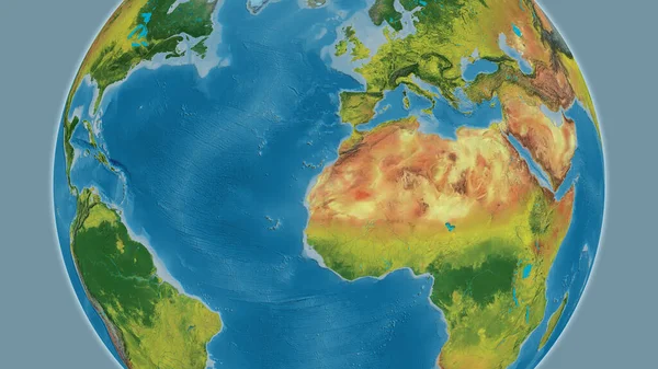 Topografische Karte Mit Schwerpunkt Westsahara — Stockfoto