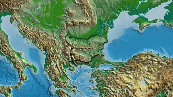지도에 불가리아 지역의 사진입니다 국토의 가장자리를 — 스톡 사진