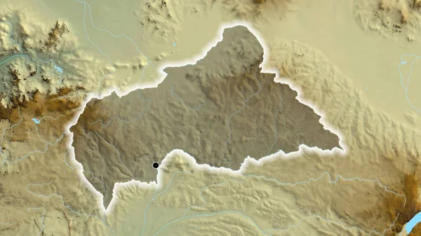 Primer Plano Zona Fronteriza República Centroafricana Que Destaca Con Una —  Fotos de Stock