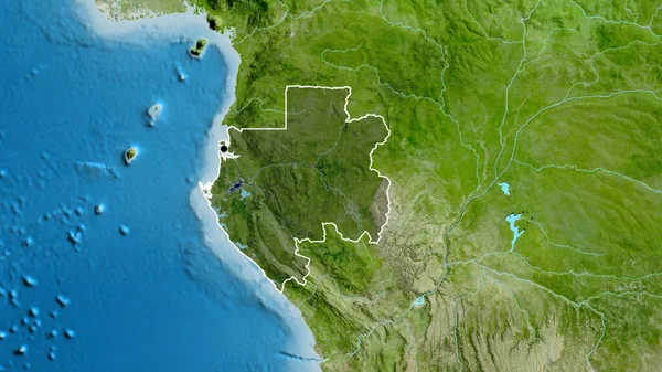 Közelkép Gabon Határ Menti Területről Amely Egy Sötét Felülettel Van — Stock Fotó
