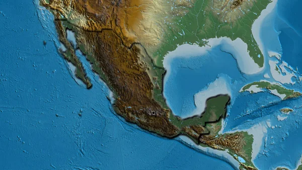 Κοντινό Πλάνο Της Παραμεθόριας Περιοχής Του Μεξικού Μια Σκοτεινή Επικάλυψη — Φωτογραφία Αρχείου