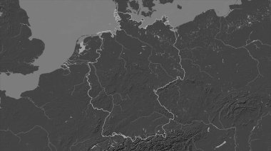 Almanya, gölleri ve nehirleri olan çift seviyeli bir yükseklik haritasında özetlendi