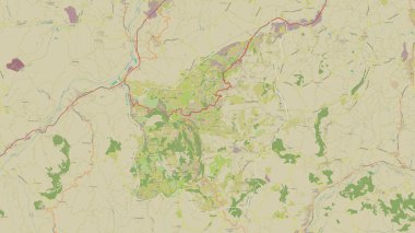 San Marino bir topoğrafi, OSM İnsani Stil haritasında özetlenmiştir.
