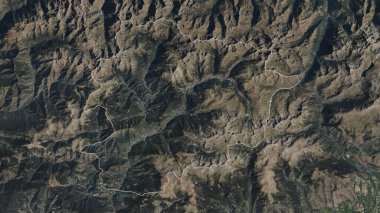 Andorra yüksek çözünürlüklü uydu haritasında özetlendi