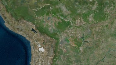 Bolivya yüksek çözünürlüklü uydu haritasında özetlendi