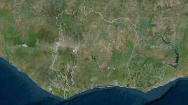 Fildişi Sahili yüksek çözünürlüklü uydu haritasında özetlendi