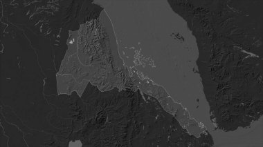 Eritre, gölleri ve nehirleri olan çift seviyeli bir yükseklik haritasında vurgulandı