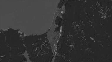 İsrail, gölleri ve nehirleri olan çift seviyeli bir yükseklik haritasına vurgulandı