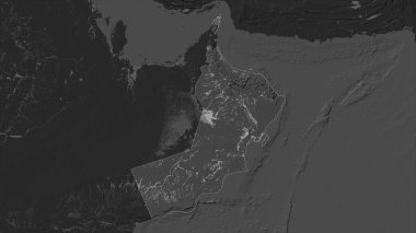 Umman, gölleri ve nehirleri olan çift seviyeli bir yükseklik haritasında vurgulandı