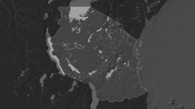 Tanzanya, gölleri ve nehirleri olan çift seviyeli bir yükseklik haritasında vurgulandı