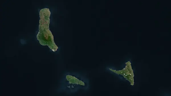 stock image Comoros highlighted on a high resolution satellite map