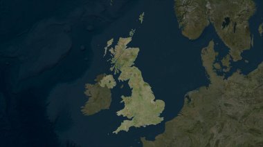 Birleşik Krallık yüksek çözünürlüklü uydu haritasında vurgulandı