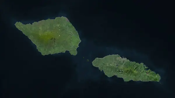 Stock image Samoa highlighted on a high resolution satellite map