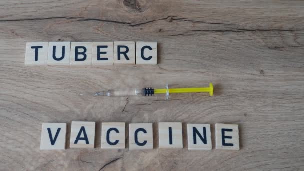 Koncepce Vakcinace Tuberkulózy Tbc — Stock video