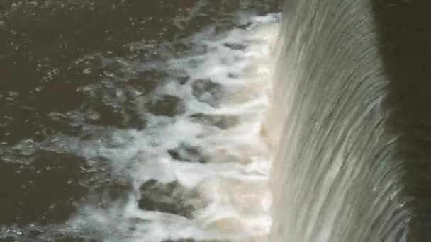 Düşen Suyun Hareketi Hidroelektrik Hidroelektrik — Stok video