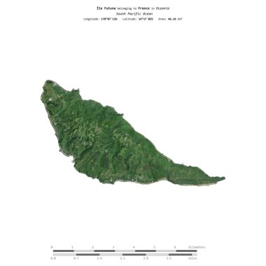 Güney Pasifik Okyanusu 'ndaki Ile Futuna, Fransa' ya ait, 25 Şubat 2020 'de çekilmiş bir uydu görüntüsüyle izole edildi.
