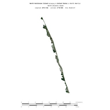 Kuzey Atlantik Okyanusu 'ndaki Kuzey Hutchinson Adası, 24 Aralık 2021' de çekilmiş bir uydu görüntüsüyle izole edilmiştir.