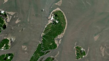 Güney Atlantik Okyanusu 'ndaki Ilha Irmaos 20 Ağustos 2020' de çekilmiş bir uydu görüntüsü.