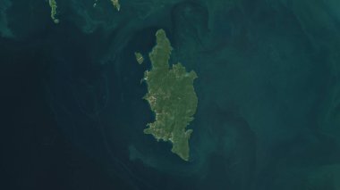 Tayland Körfezi 'ndeki Ko Kut Adası 13 Ocak 2021' de çekilmiş bir uydu görüntüsü.
