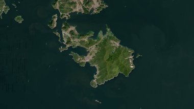 Japon Denizi 'ndeki Oenarodo Adası 20 Kasım 2023' te çekilmiş bir uydu görüntüsü.
