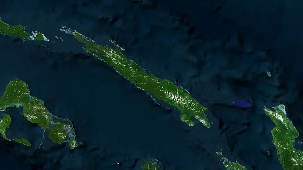 stock image Santa Isabel Island in the Solomon Sea on a satellite image taken in February 23, 2011