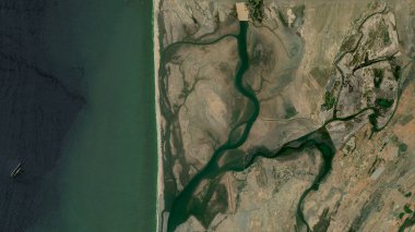 Kuzey Atlantik Okyanusu 'ndaki Ile de Tiong' da 23 Aralık 2023 'te çekilmiş bir uydu görüntüsü.