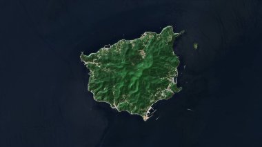 Japonya Denizi 'ndeki Ulleungdo Adası 15 Mayıs 2024' te çekilmiş bir uydu görüntüsü.