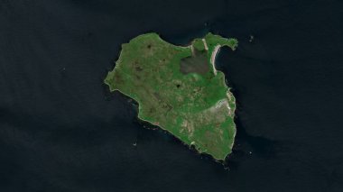 Alaska Körfezi 'ndeki Wosnesenski Adası. 15 Temmuz 2021' de çekilmiş bir uydu görüntüsü.
