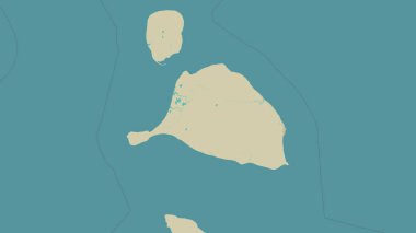 Laptev Denizi 'ndeki Bolşoy Lyakhovsky Adası, OSM İnsani Yardım Stili Haritası