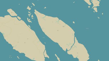 Güney Çin Denizi 'ndeki Pulau Combol OSM İnsancıl Haritası